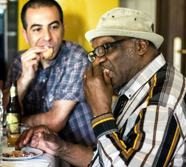 Valerio Pontrandolfo and Harold Mabern (photo by Gaetano Chiodini)