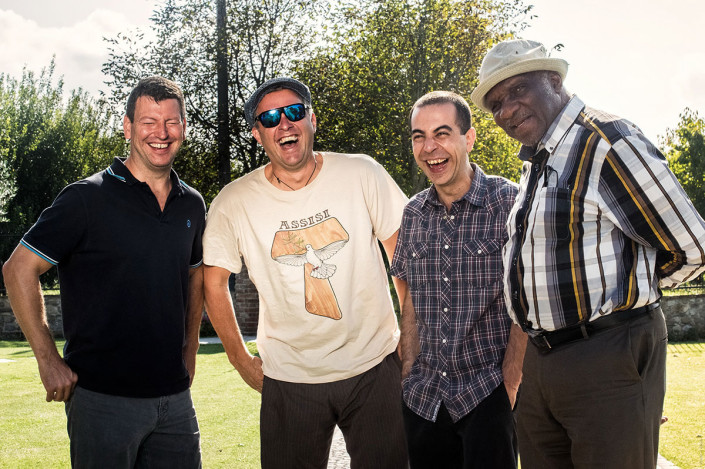 John Webber, Joe Farnsworth, Valerio Pontrandolfo and Harold Mabern (photo by Gaetano Chiodini)